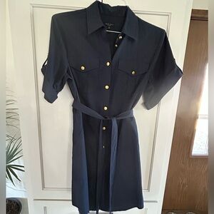 Brand New Rag & Bone Navy Button-Up Shirt Dress